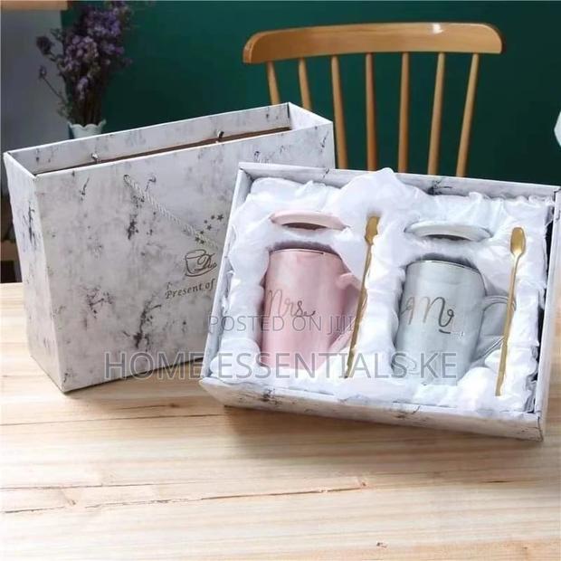 2pc Elegant Style Mr Mrs Ceramic Gift Cup- Family Gifts*