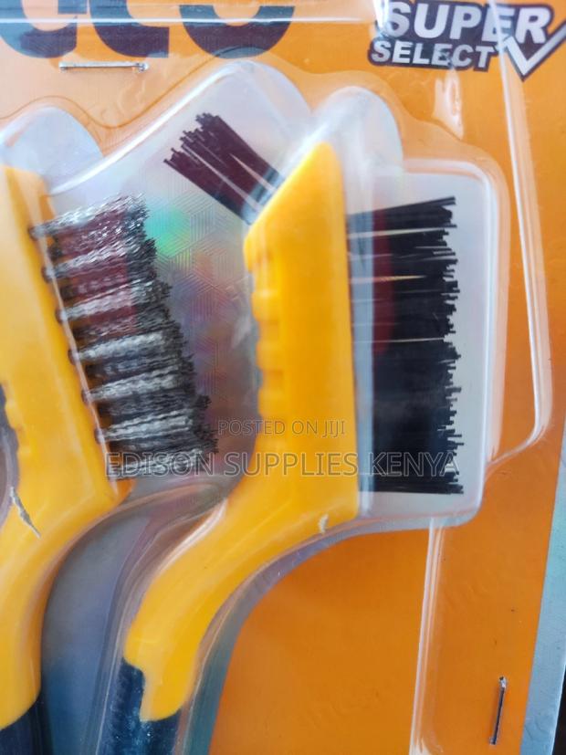 Wire Brush Ingco Abrasive Brushes Set Steel, Brass, Nylon - thumbnail 3