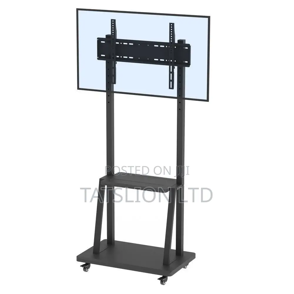 Home Adjustable TV Stand Mobile Cart Mount Wheels 42" - 102"