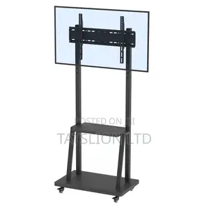 Home Adjustable TV Stand Mobile Cart Mount Wheels 42" - 102"