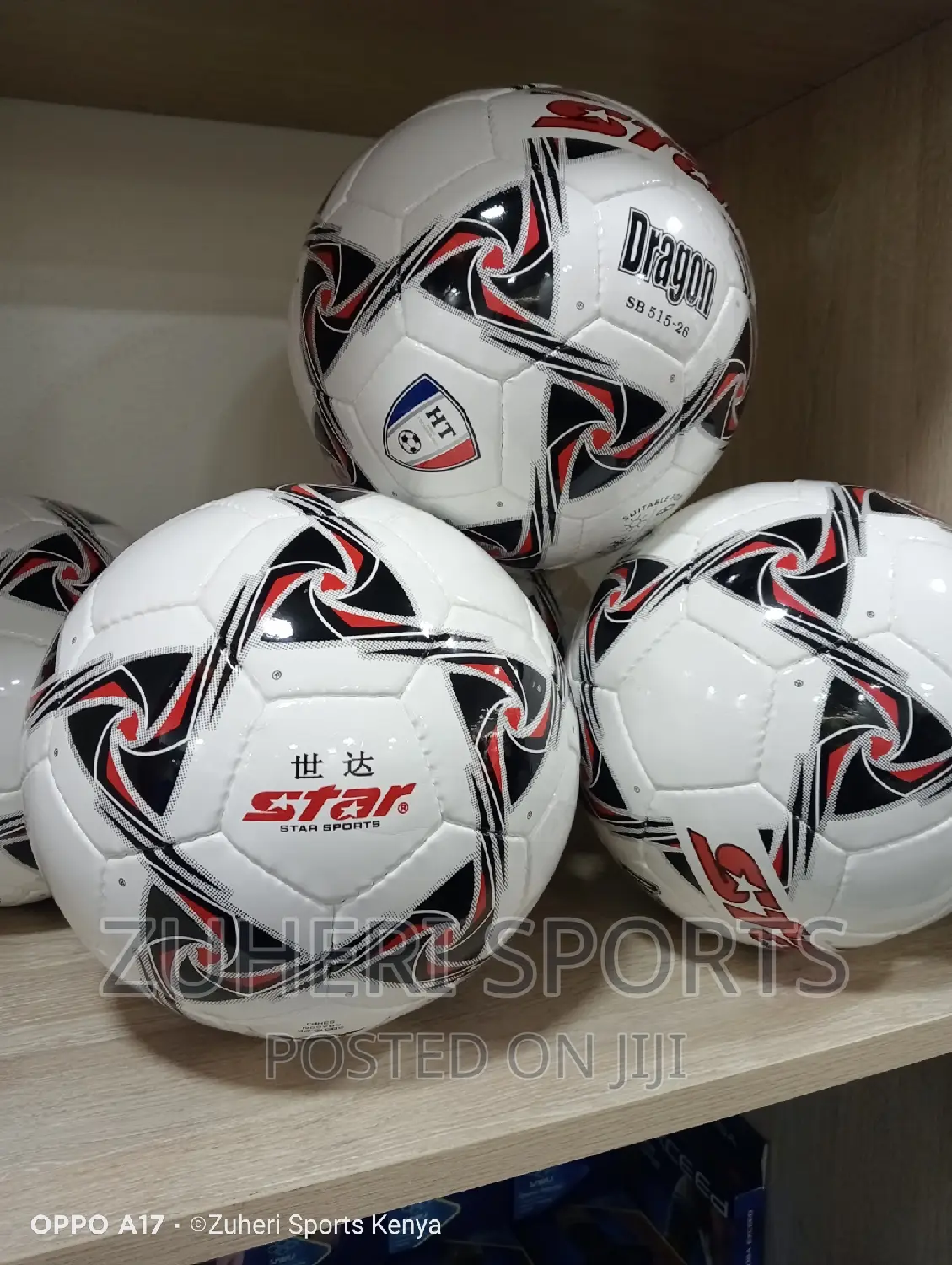 Soccer Ball Football All Weather Quality Leather Dragon Star