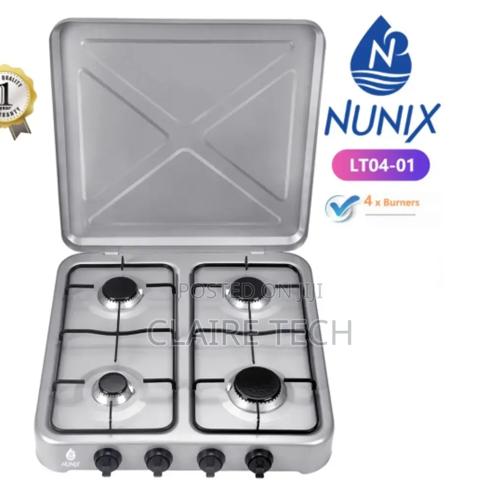 Nunix Full Gas 4 Burner Table Top Cooker 