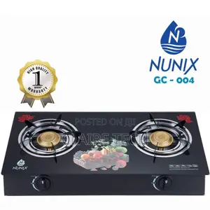 Nunix Glass 2 Burner Table Top Cooker
