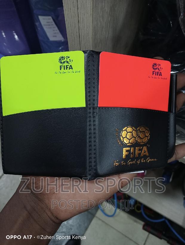 Referee Cards Red and Yellow Official FIFA Booking Sheet