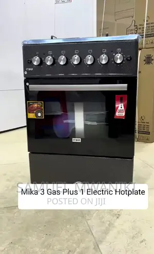 Mika Cooker 3 Gas + 1 Hotplate 60 by 60 With Electric Oven