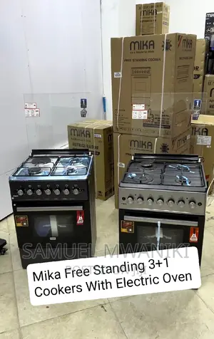 Mika Cooker 3 Gas + 1 Hotplate 60 by 60 With Electric Oven