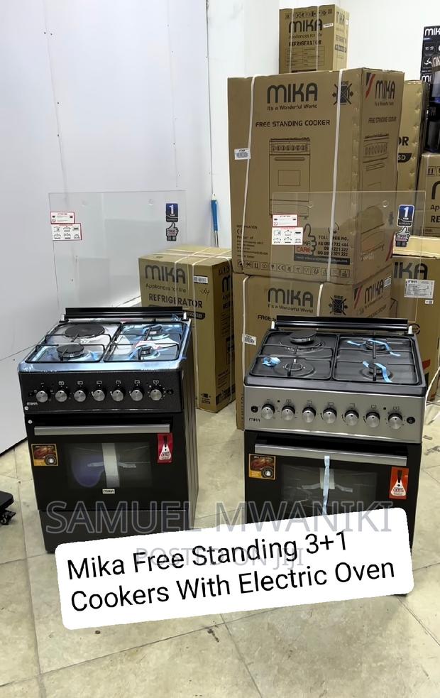 Mika Cooker 3 Gas + 1 Hotplate 60 by 60 With Electric Oven