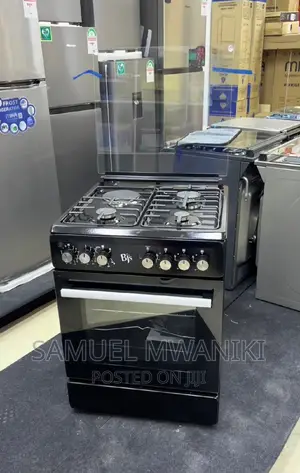 BJ'S 60X60 3 GAS +1 Hot Plate With Turbo-Fan Standing Cooker