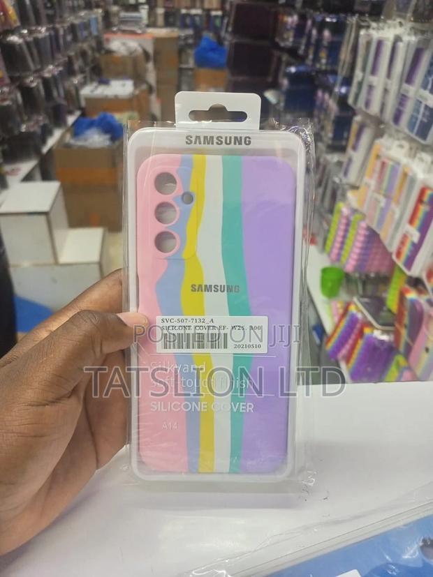Samsung Galaxy A14 5g/4g Silicone Cases Rainbow - main view