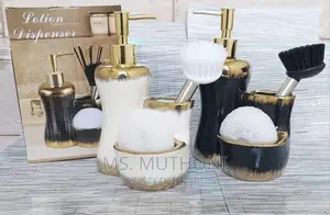 Combined 3 Level Ceramic Lotion / Soap Dispenser With 2 Slot