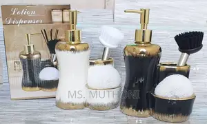 Combined 3 Level Ceramic Lotion / Soap Dispenser With 2 Slot