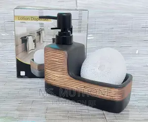 Rectangle Shape Ceramic Lotion /Soap Dispenser Withwash Pad