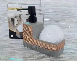 Rectangle Shape Ceramic Lotion /Soap Dispenser Withwash Pad