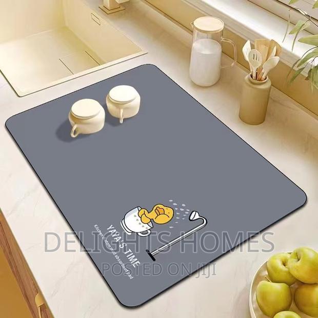 Nonslip Drain Dish Drying Mat - thumbnail 2
