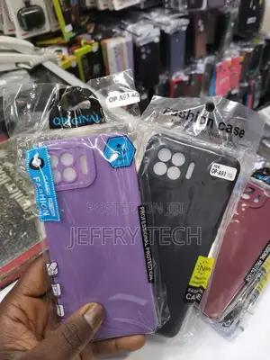 Soft Silicone Back Case for Oppo A93 -Black