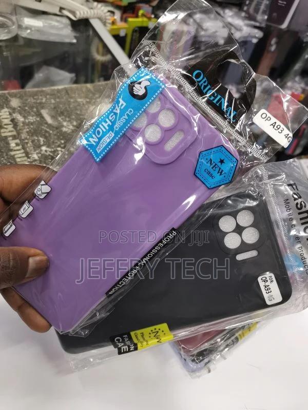 Soft Silicone Back Case for Oppo A93 -Black - thumbnail 3