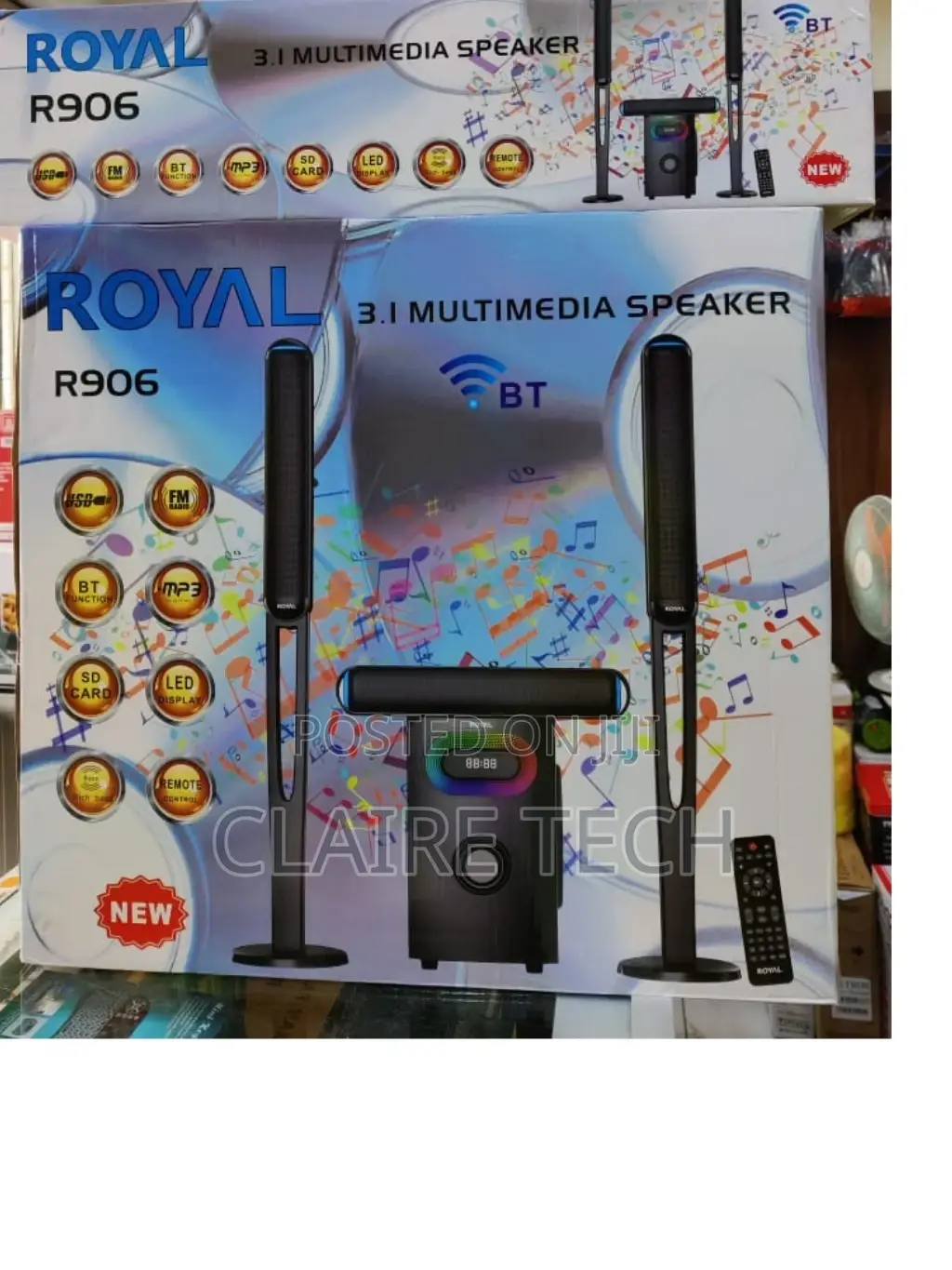 Royal 3.1 CH Tall Boy 906 Multi Media System 