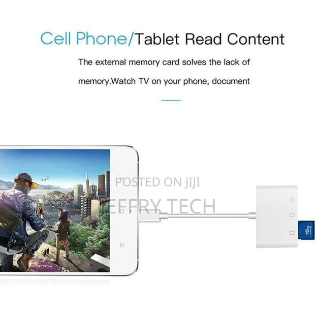 3 In1 Type-C Micro-Usb SD TF Phone OTG Card Reader Adapter B - thumbnail 3