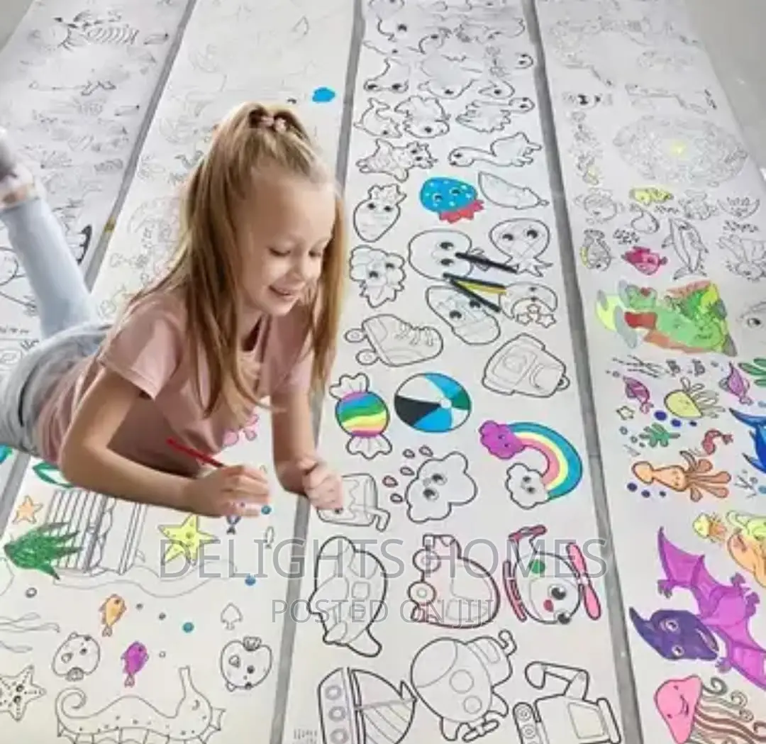 Kids Drawing Roll Coloring Paper *