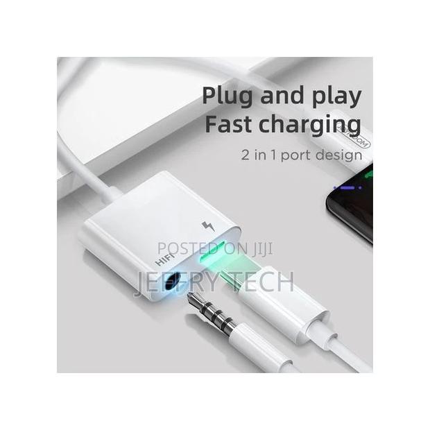 JOYROOM SH-C1 Type-C HIFI + PD Audio Converter - White - thumbnail 2