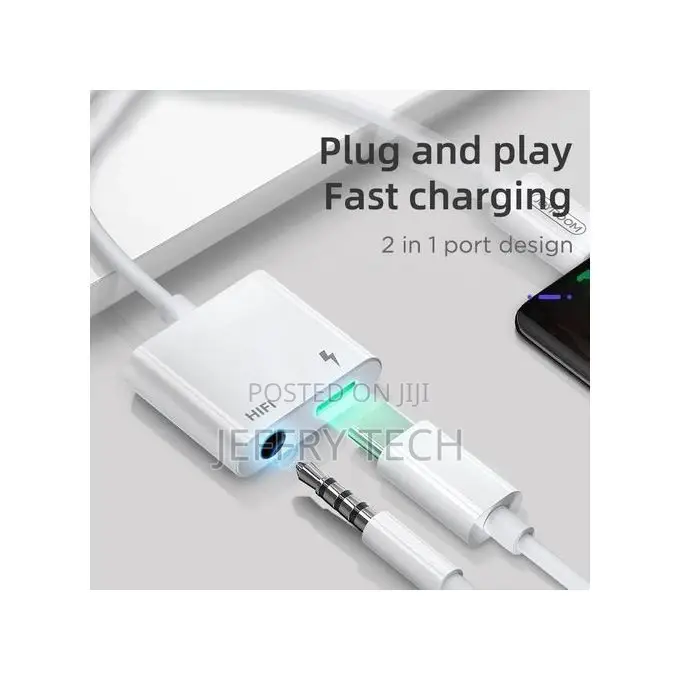 JOYROOM SH-C1 Type-C HIFI + PD Audio Converter - White