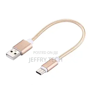 20cm Woven Style USB-C / Type-C 3.1 Male to USB 2.0 Male Dat
