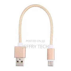 20cm Woven Style USB-C / Type-C 3.1 Male to USB 2.0 Male Dat