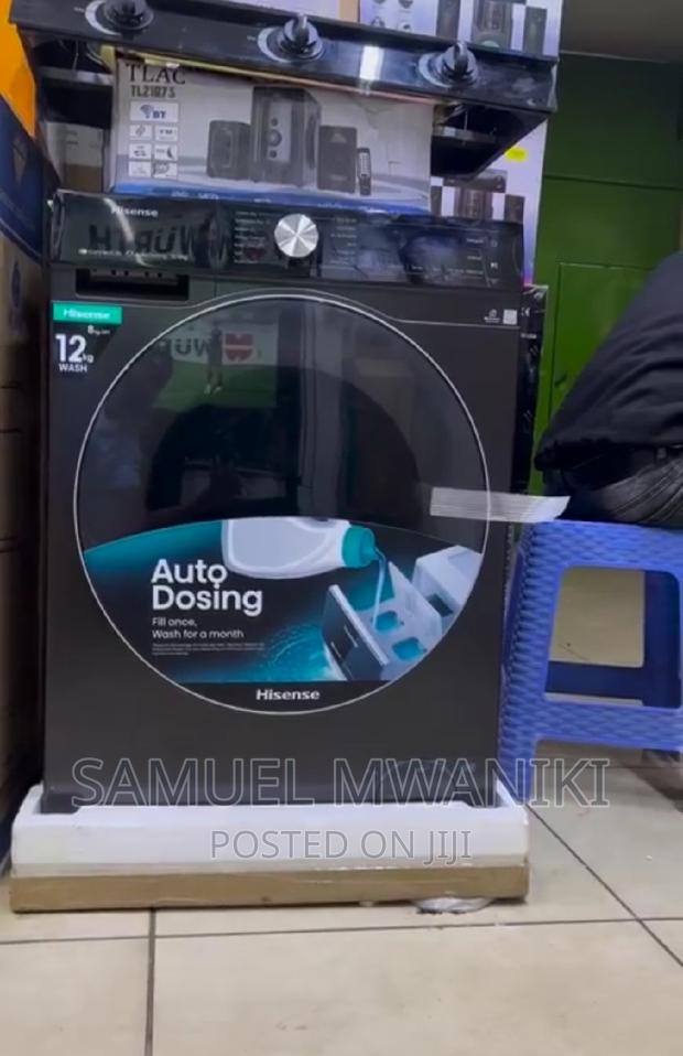 Hisense 12kg + 8kg Dry Front Load Automatic Washing Machine - thumbnail 2