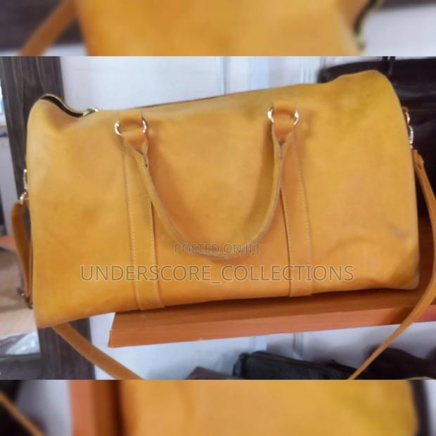 Executive Pure Leather Duffle Bag - main view