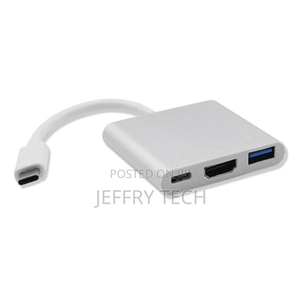 USB 3.1 to HDMI + 3.0 Adapter Aluminum Housing Converter Cab