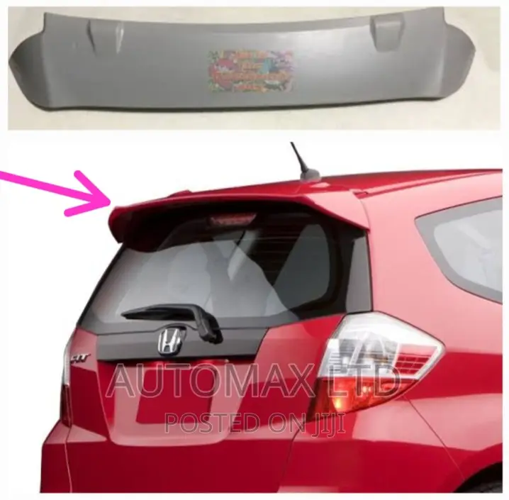 Honda Fit, Yr2008+, Rear Boot UNPAINTED Spoiler