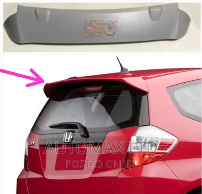 Honda Fit, Yr2008+, Rear Boot UNPAINTED Spoiler