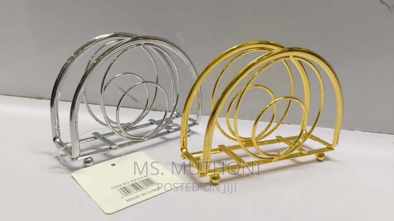 Hemisphere Shape Metallic Serviet Holder
