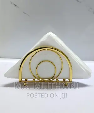 Hemisphere Shape Metallic Serviet Holder