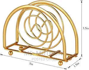 Hemisphere Shape Metallic Serviet Holder