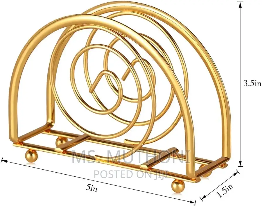 Hemisphere Shape Metallic Serviet Holder