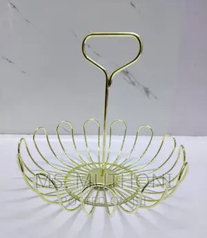 Detachable Metallic Mesh Fruits BASKET With Stand
