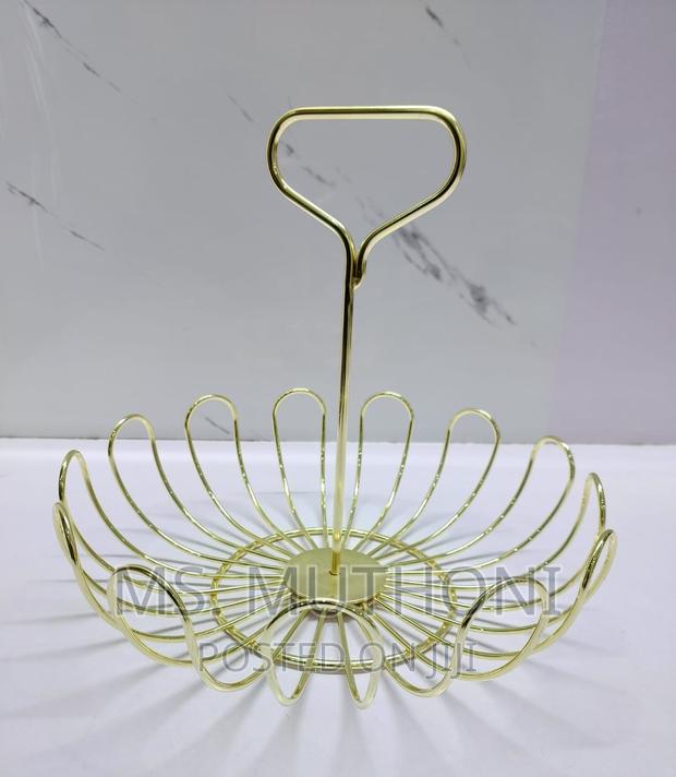 Detachable Metallic Mesh Fruits BASKET With Stand - thumbnail 2