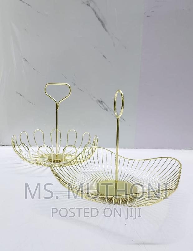 Detachable Metallic Mesh Fruits BASKET With Stand - thumbnail 3