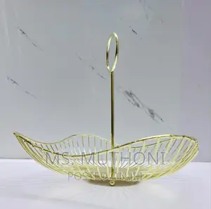 Detachable Metallic Mesh Fruits BASKET With Stand