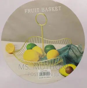 Detachable Metallic Mesh Fruits BASKET With Stand