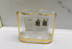 Acrylic 2slot Cutlery Drainer Tray in Golden Stand-3 Options