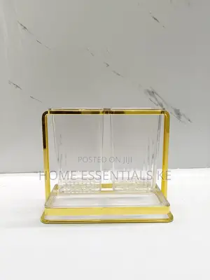 Acrylic 2slot Cutlery Drainer Tray in Golden Stand-3 Options