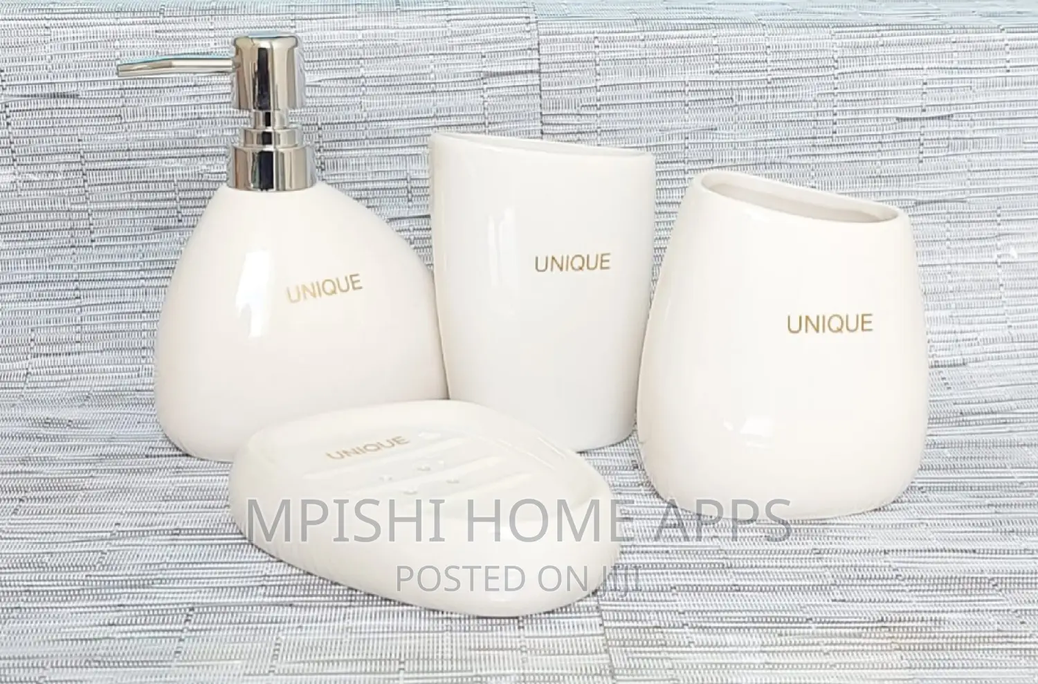Unique Branded Ceramic 4in1 Bathroom Set