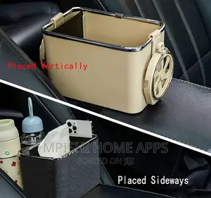 Car Arm Rest Organizer 
( Box, Phone Slot, 2 Bottle Holder)