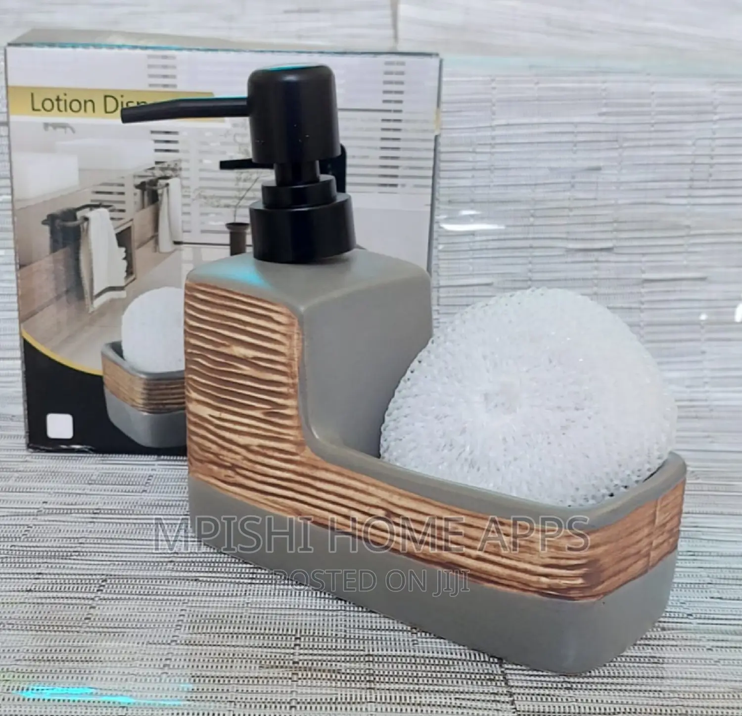 Rectangle Shape Ceramic Lotion /Soap Dispenser With Wash Pad