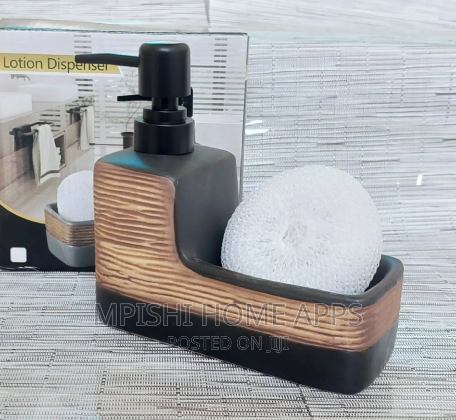 Rectangle Shape Ceramic Lotion /Soap Dispenser With Wash Pad