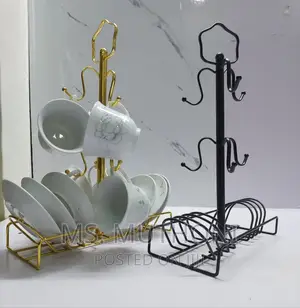 Detachable Metallic Holder for 6 Cups 6 Saucers