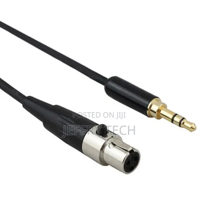 3.5mm Jack to 3pin Mini XLR Female for BM800 PC Headphone Mi