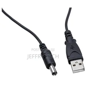 USB to 5.5mm / 2.1mm 5V DC Barrel Jack Power Cable